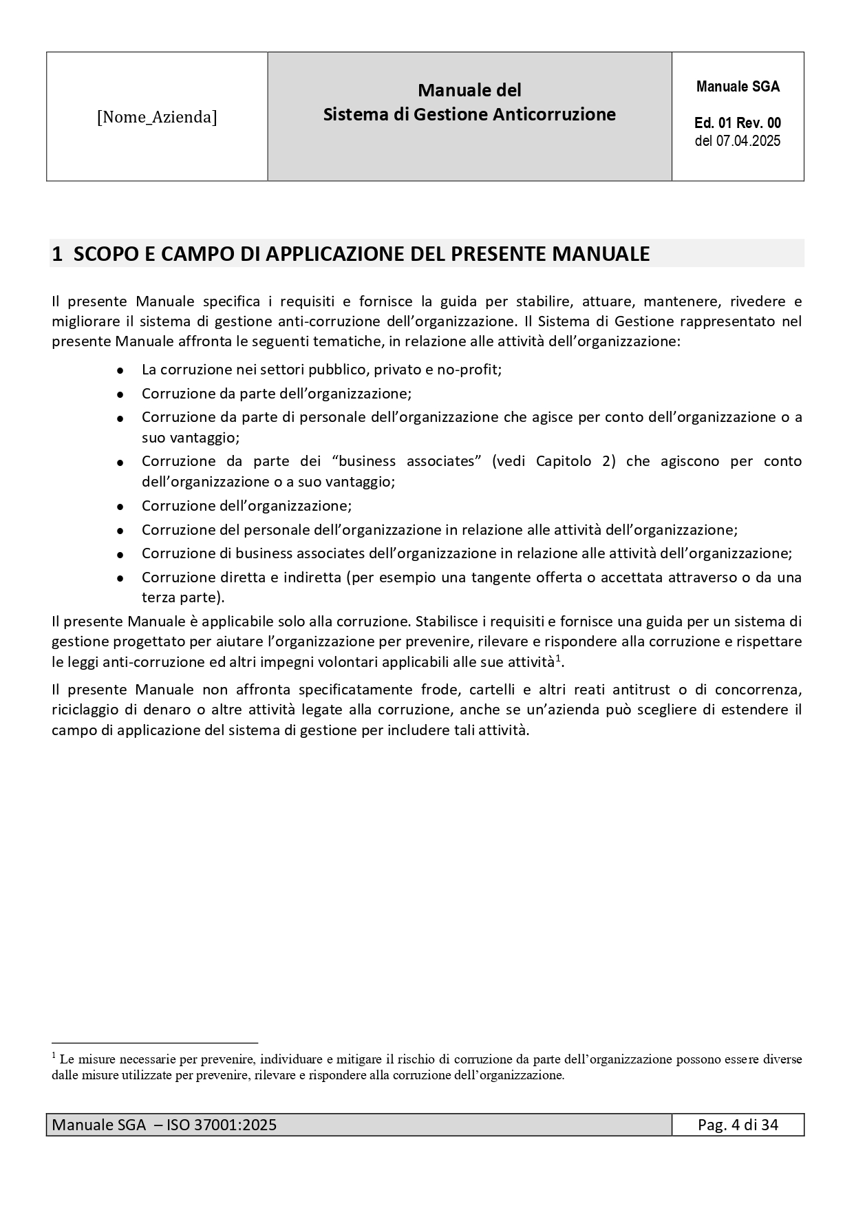 Kit Documentale Sistema di Gestione ISO 37001 - immagine 5