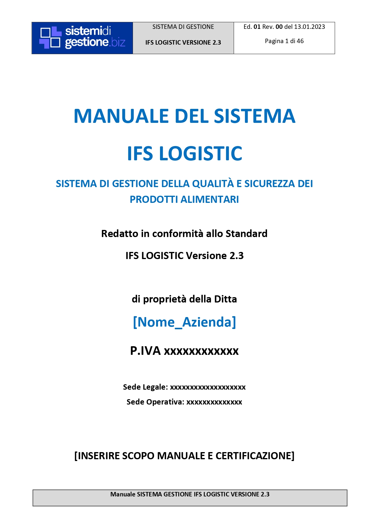 Kit Documentale Sistema di Gestione IFS Logistics - immagine 2
