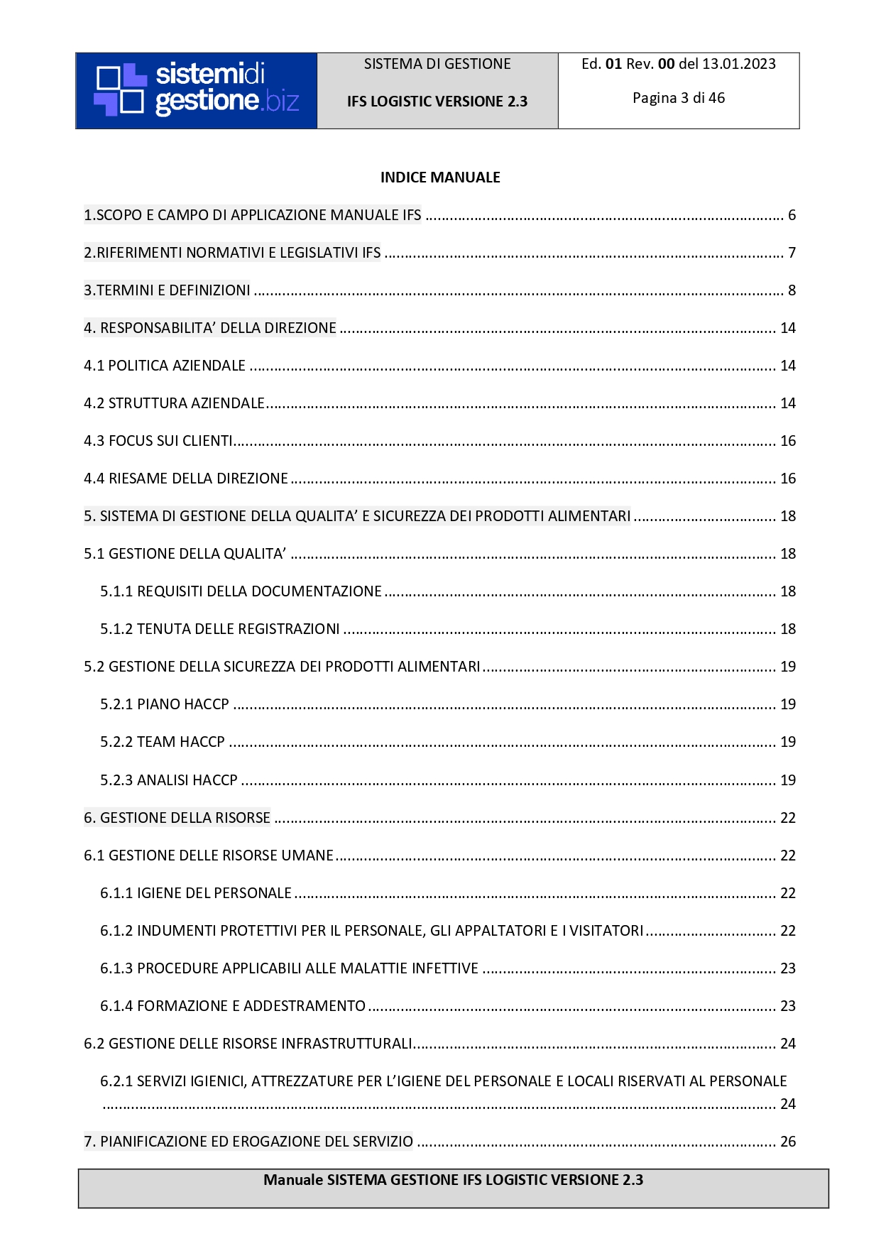 Kit Documentale Sistema di Gestione IFS Logistics - immagine 4