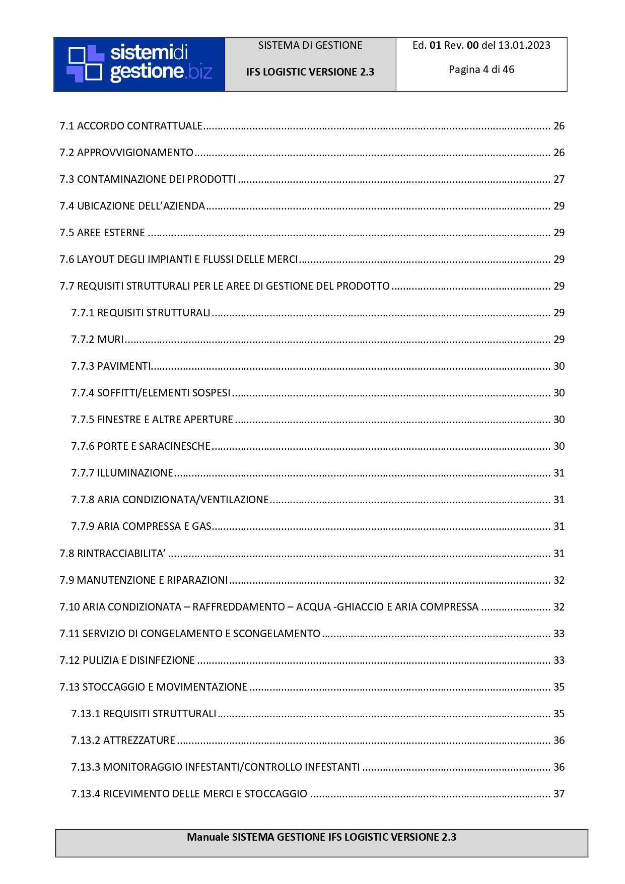 Kit Documentale Sistema di Gestione IFS Logistics - immagine 5
