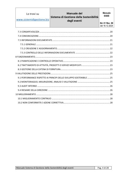 Kit Documentale Sistema di Gestione ISO 20121 - immagine 5