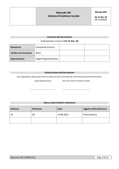 Kit Documentale Sistema di Gestione PAS 24000 - immagine 3