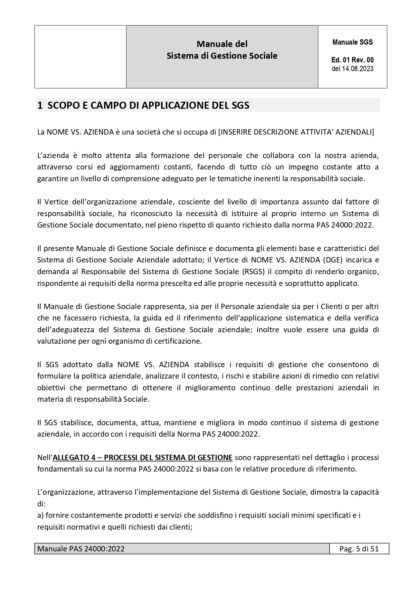 Kit Documentale Sistema di Gestione PAS 24000 - immagine 6