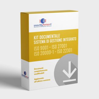 Kit Documentale Sistema di Gestione Integrato ISO 9001 - ISO/IEC 27001 - ISO/IEC 20000-1 - ISO 22301
