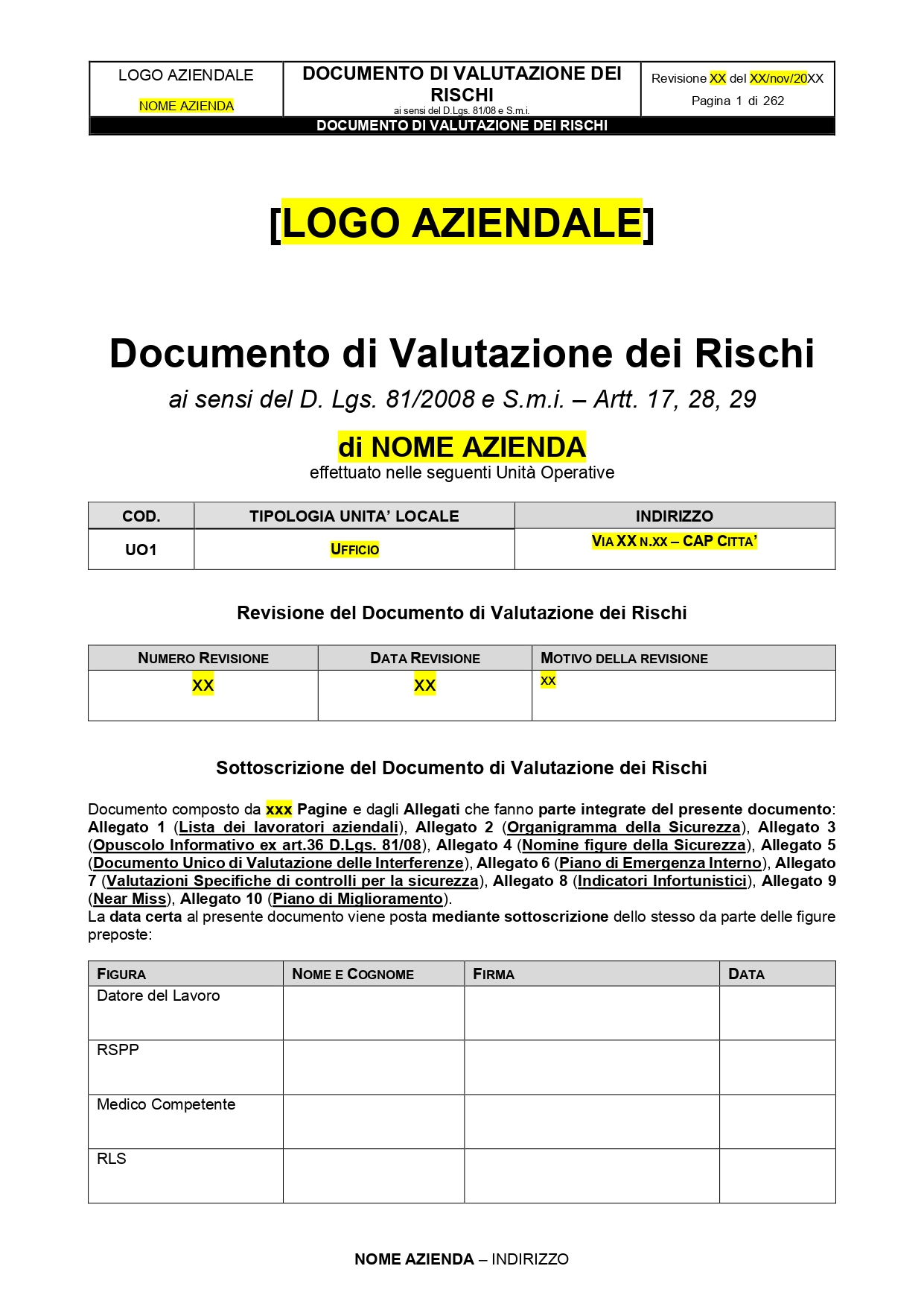 Kit Documentale DVR - Documento di Valutazione dei Rischi - immagine 2
