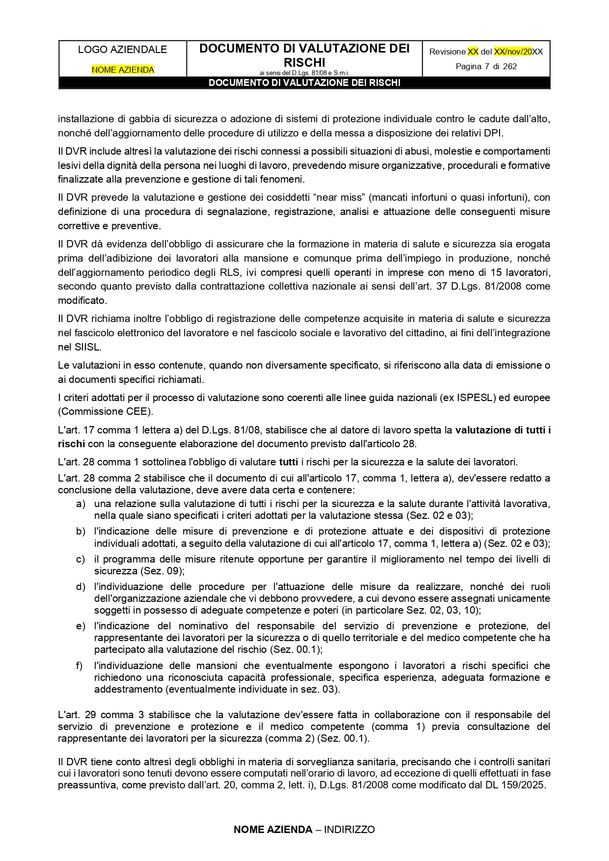 Kit Documentale DVR - Documento di Valutazione dei Rischi - immagine 4