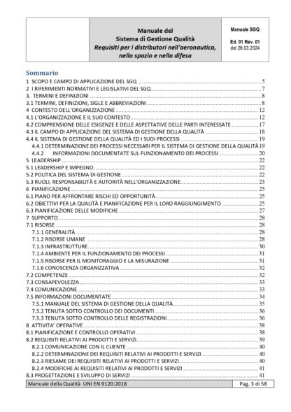 Kit Documentale Sistema di Gestione UNI EN 9120 - immagine 4