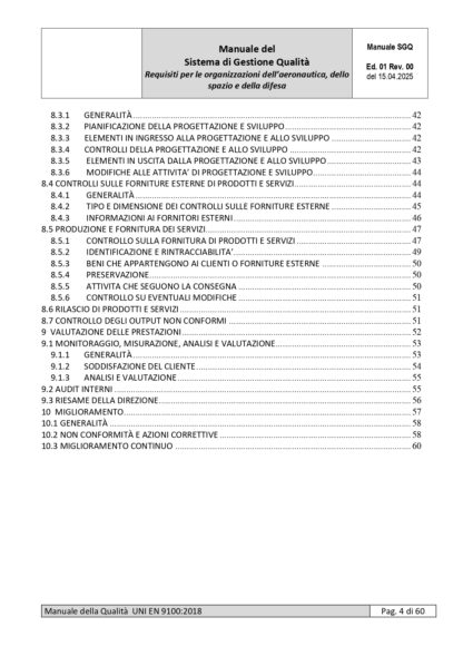 Kit Documentale Sistema di Gestione UNI EN 9100 - immagine 5