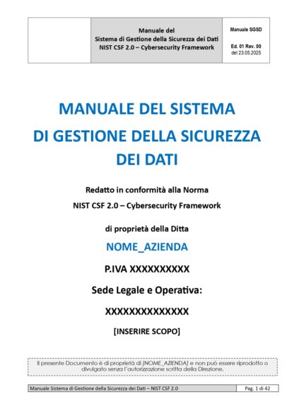 Kit Documentale Sistema di Gestione NIST CSF 2.0 - immagine 2