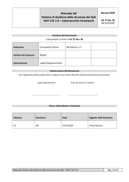 Kit Documentale Sistema di Gestione NIST CSF 2.0 - immagine 3