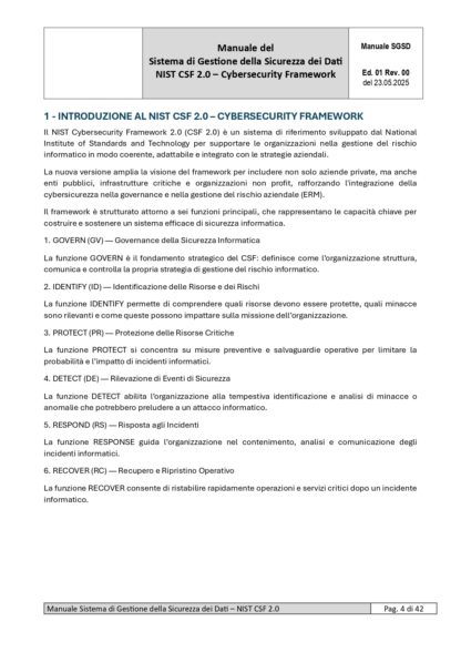 Kit Documentale Sistema di Gestione NIST CSF 2.0 - immagine 5