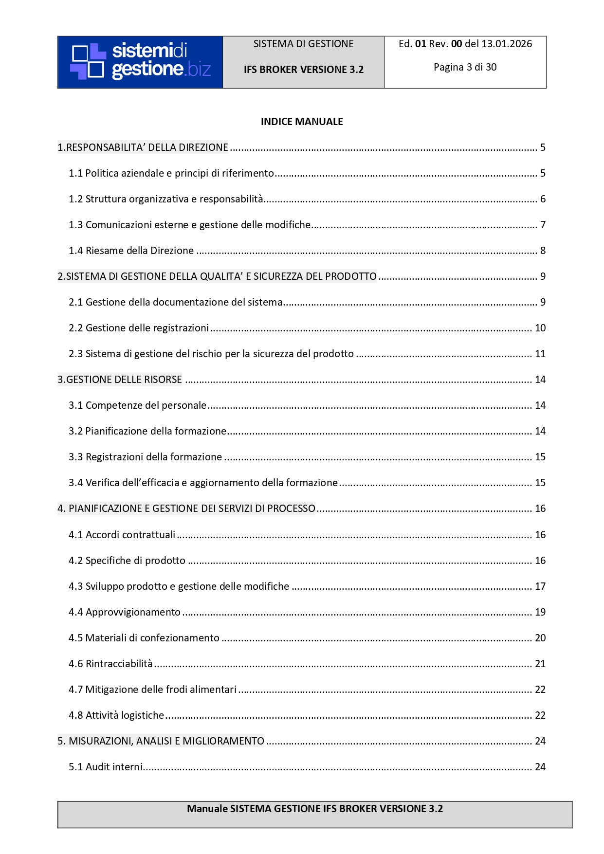 Kit Documentale Sistema di Gestione IFS BROKER - immagine 4