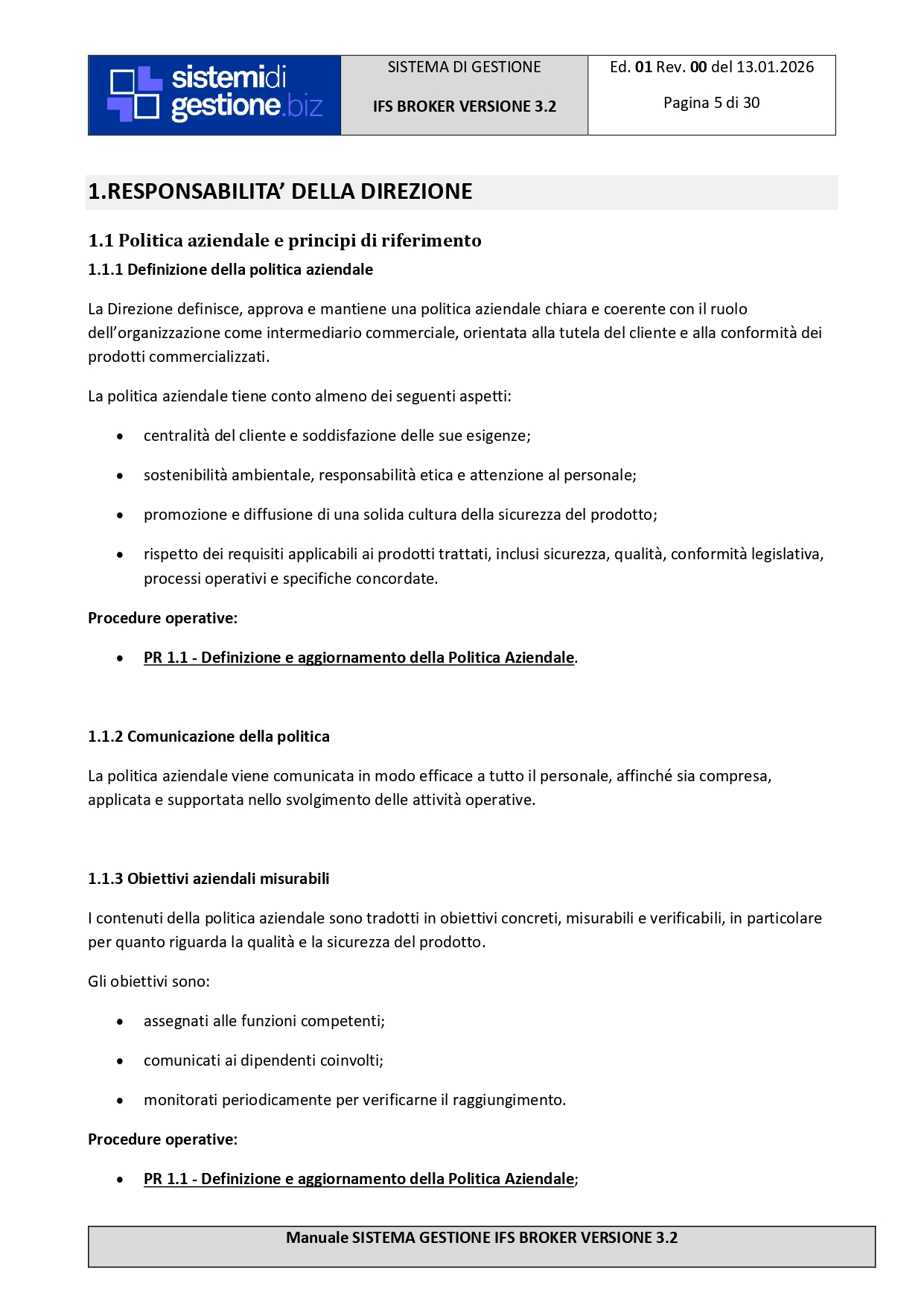 Kit Documentale Sistema di Gestione IFS BROKER - immagine 6