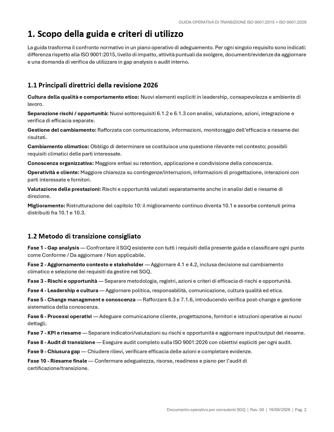 Guida pratica alla transizione da ISO 9001:2015 a ISO 9001:2026 - immagine 3